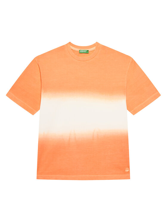 United Colors Of Benetton T-Shirt 3NPDC10OL Pomarańczowy Regular Fit