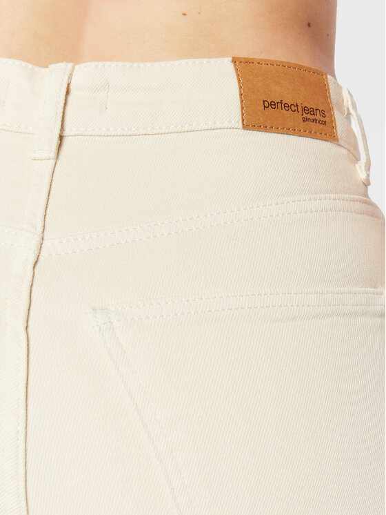 Jeans 16930 Écru Slim Fit