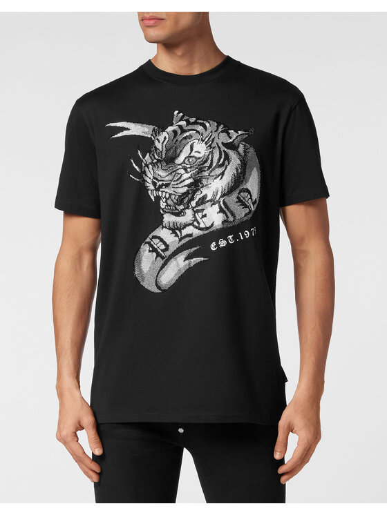 PHILIPP PLEIN PHILIPP PLEIN T-Shirt 19497 Černá Regular Fit