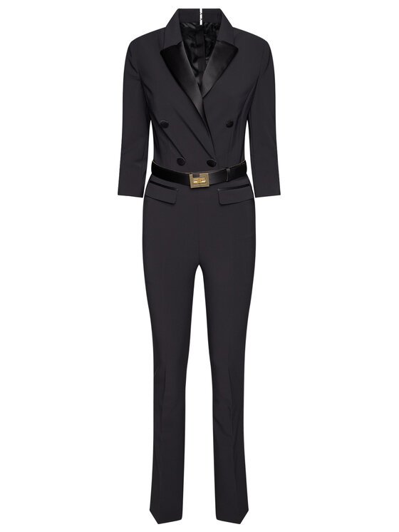 Elisabetta Franchi Elisabetta Franchi Kezeslábas TU-248-07E2-V599 Fekete Regular Fit