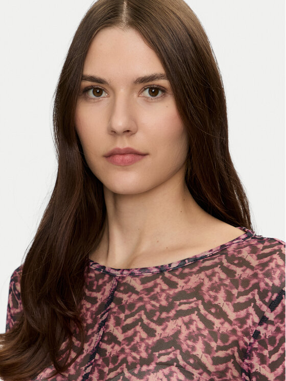 Brave Soul Brave Soul Блуза LLT-225BARIL Розов Slim Fit
