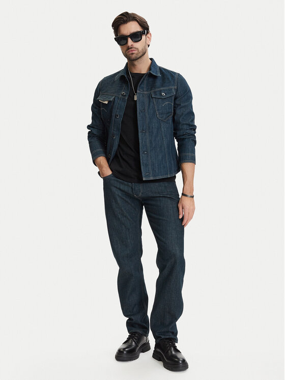 G-Star Raw G-Star Raw Jeansová bunda 3D Dart D28418-E358 Tmavomodrá Regular Fit