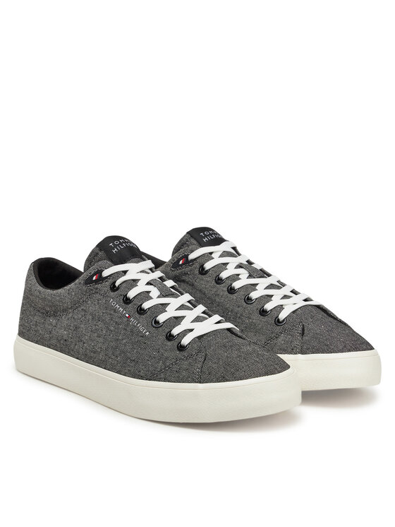 Tommy Hilfiger Tommy Hilfiger Кросівки Th Hi Vulc Low Core Chambray FM0FM05389 Сірий