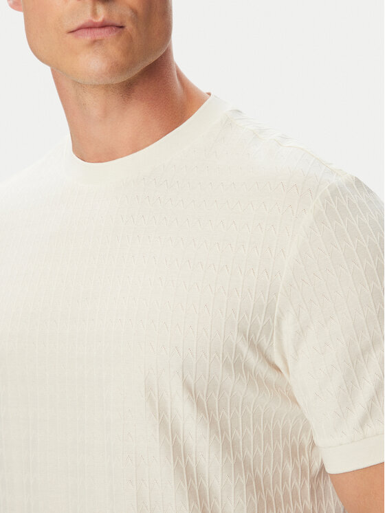 BOSS BOSS Тишърт H-Thompson 321 50567970 Кремав Regular Fit