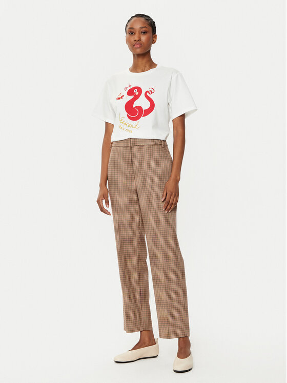 Weekend Max Mara Weekend Max Mara T-Shirt Cabina 2515971041 Biały Regular Fit
