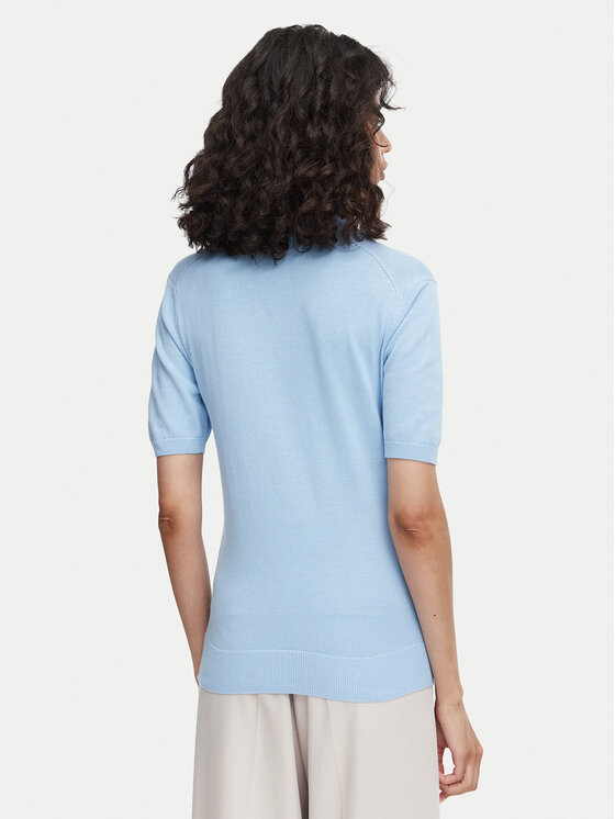 Beverly Hills Polo Club Beverly Hills Polo Club Тениска с яка и копчета P-SS26W-M550273 Светлосин Regular Fit