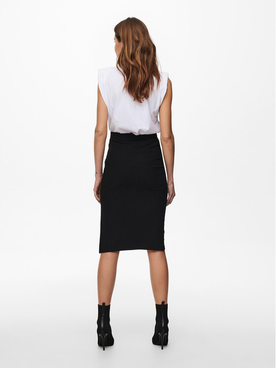 ONLY ONLY Suknja olovka 15233600 Crna Slim Fit