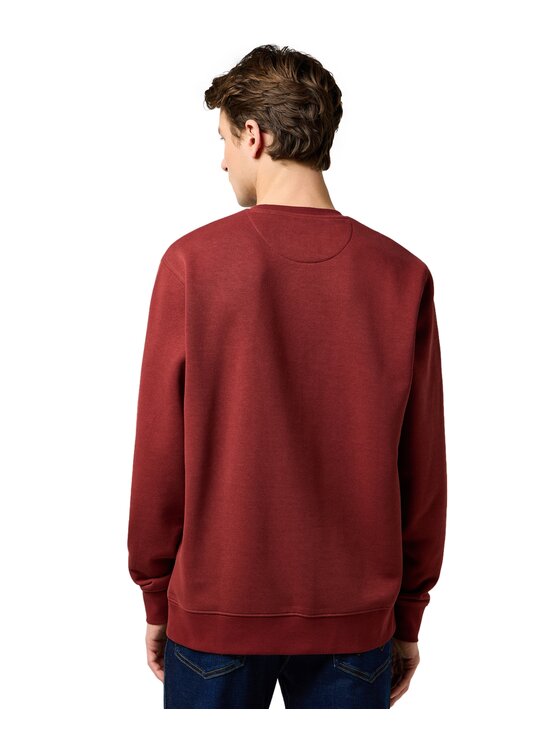 Wrangler Wrangler Bluza 112371464 Bordowy Regular Fit