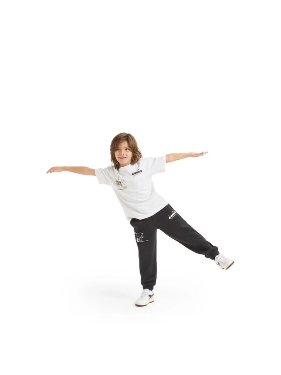 Diadora Diadora Spodnie dresowe DIADORA JU. PANTS PEANUTS Czarny Regular Fit