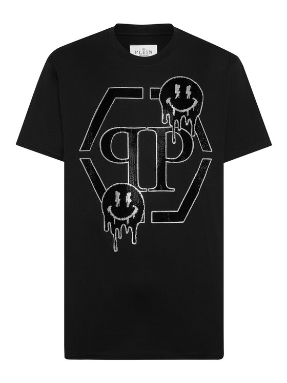 PHILIPP PLEIN PHILIPP PLEIN T-Shirt 15121 Czarny Regular Fit