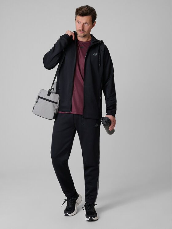 4F 4F Bluza VICTORY PACK Czarny Regular Fit