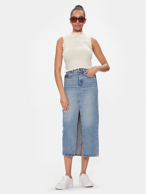 Vero Moda Vero Moda Majica Gold 10297855 Bež Slim Fit