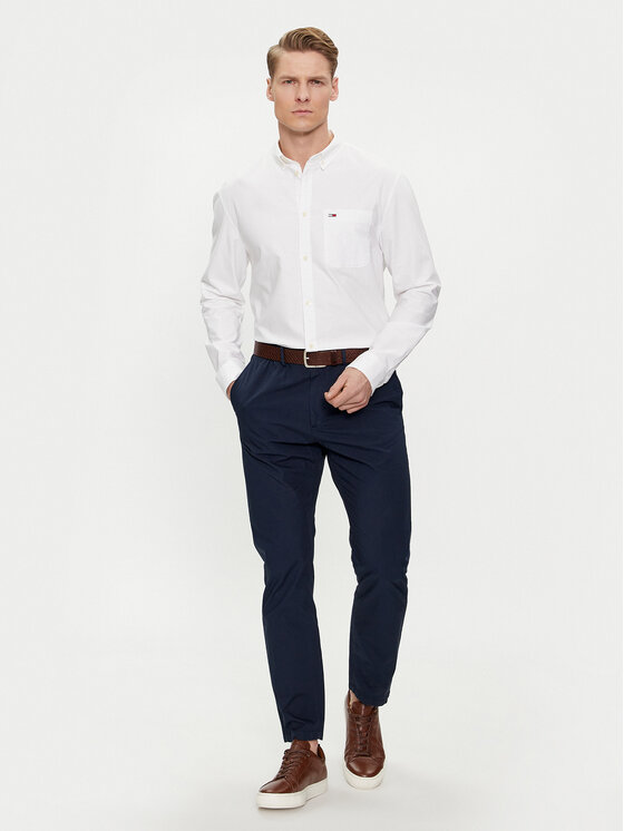 Tommy Jeans Tommy Jeans Camicia Oxford DM0DM18335 Bianco Regular Fit