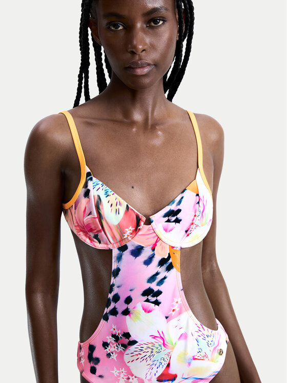 Desigual Desigual Jednodílné plavky Nasau 26SWMK17 Barevná