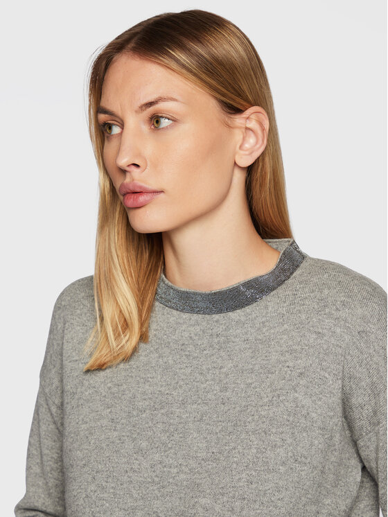 Fabiana Filippi Fabiana Filippi Džemper MAD222W011 Siva Regular Fit