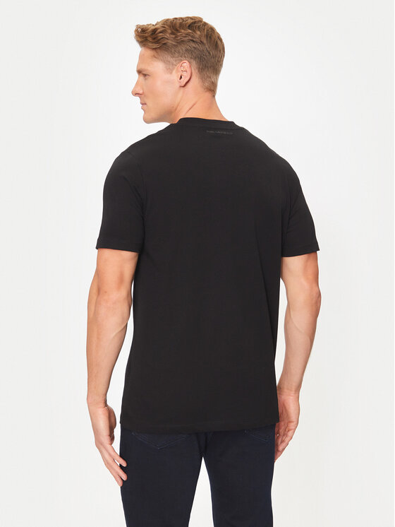 KARL LAGERFELD KARL LAGERFELD T-Shirt 755048 544224 Czarny Regular Fit