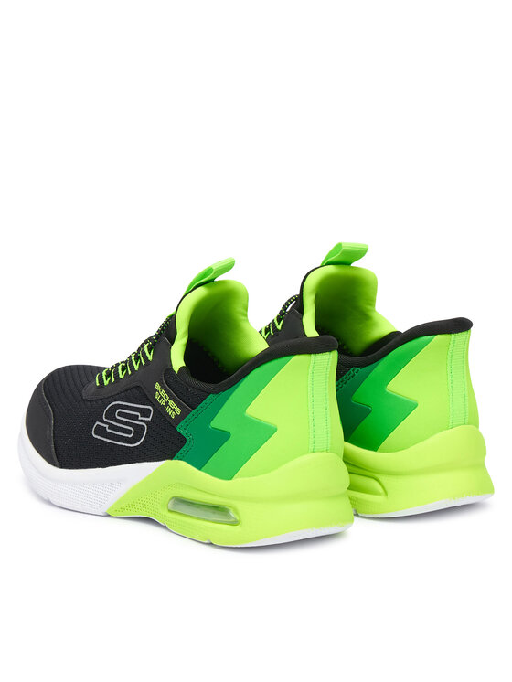Skechers Skechers Sneakersy MICROSPEC MAX - BRISK-STRIPE 403890L/BKLM Čierna
