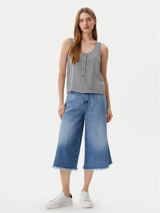 Vero Moda Vero Moda Top Bumpy 10325830 Granatowy Standard Fit