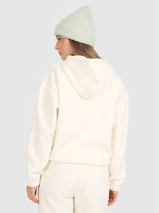 4F 4F Felpa di pile 4FRAW25TFLEF451-11S Bianco Loose Fit