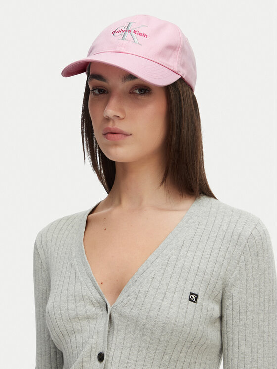 Calvin Klein Calvin Klein Καπέλο Jockey Monologo Embroidery Baseball Hat LV04K5026G Ροζ