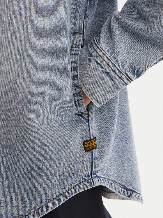 G-Star Raw G-Star Raw Koszula jeansowa D26853-D536-G339 Niebieski Oversize