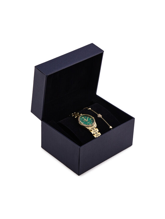 Set de ceas și brățară U.S. Polo Assn. Giselle USP6327TW Auriu