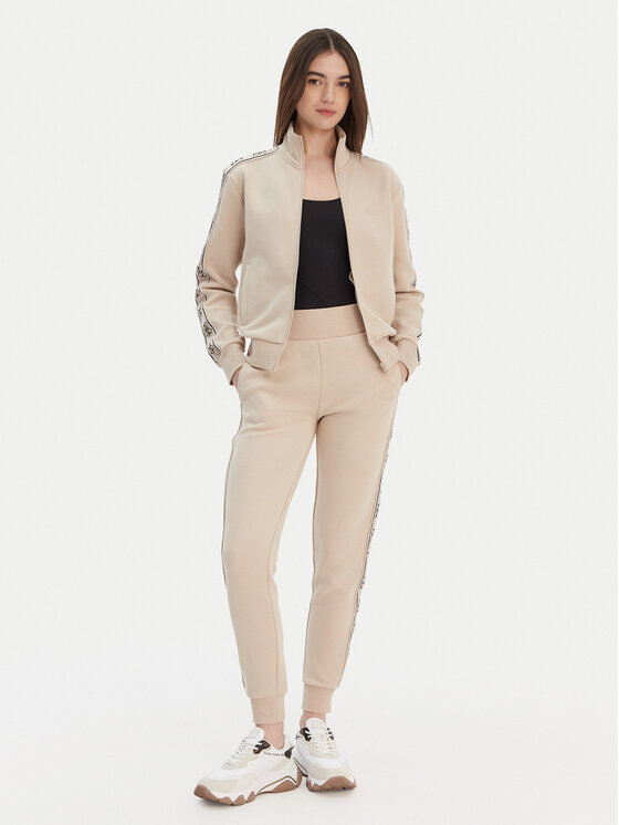 Guess Guess Teplákové nohavice V2YB15 KB3P2 Béžová Regular Fit