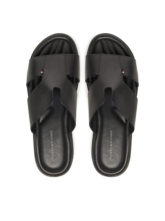 Tommy Hilfiger Tommy Hilfiger Natikači Premium Slipon Lh Sand FM0FM05357 Črna