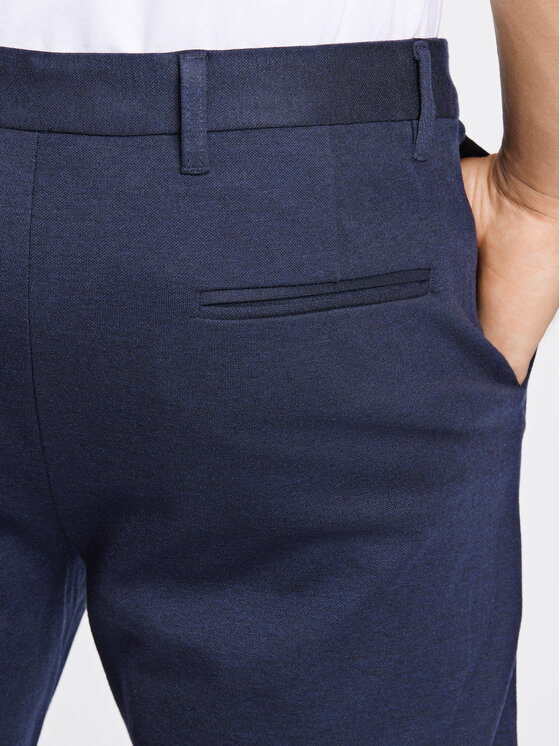 Lindbergh Lindbergh Chino hlače 30-01007A Mornarsko modra Slim Fit