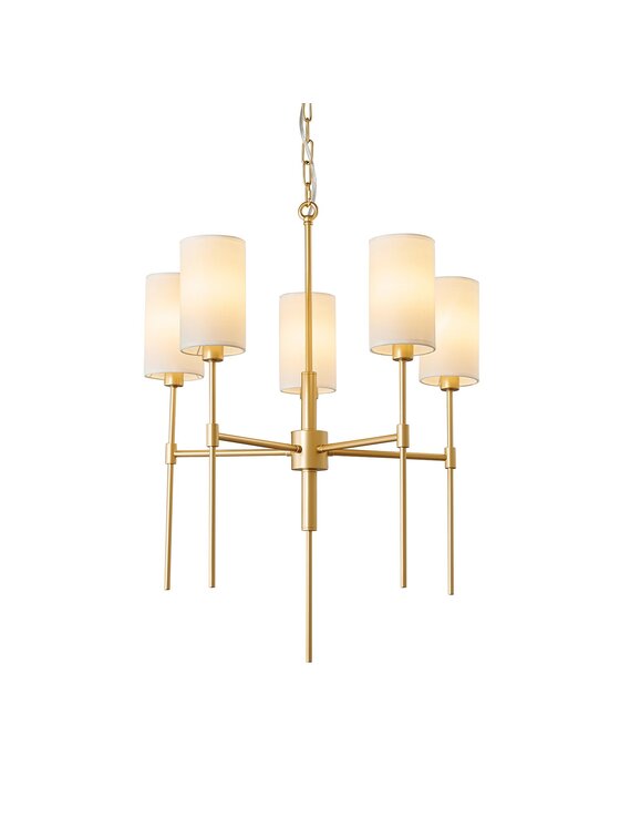 MIAhome MIAhome Lampa wisząca DARLING żyrandol złota 60 cm Złoty