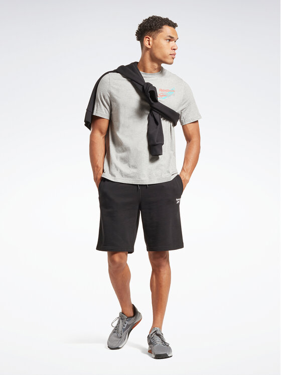 Reebok Reebok Спортни шорти Identity French Terry HS7377 Черен Regular Fit