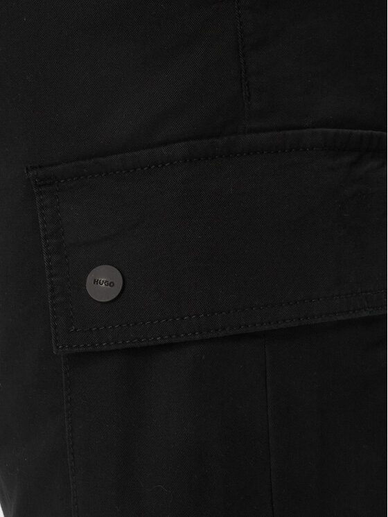 HUGO HUGO Шорти з тканини Craysen 50556891 Чорний Straight Fit