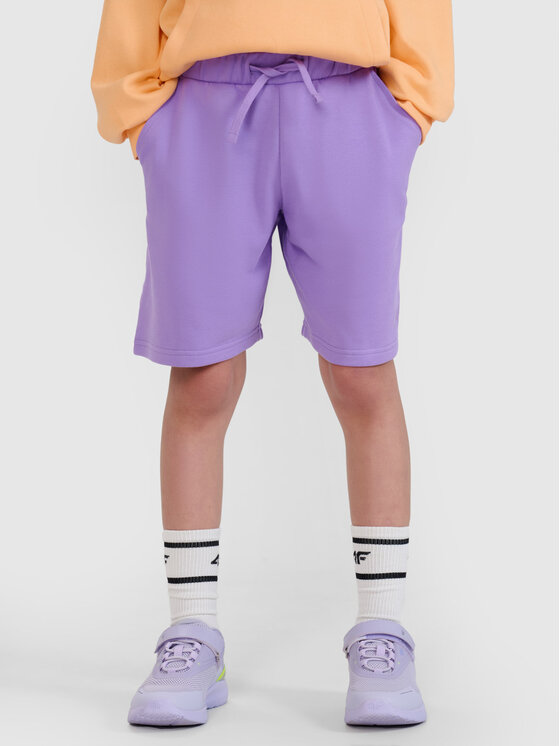 4F 4F Szorty sportowe BASIC+ Fioletowy Oversize