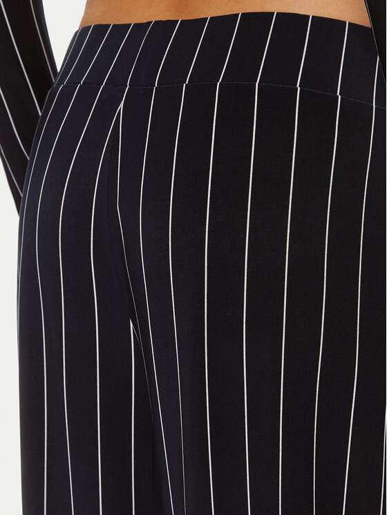 NORMA KAMALI NORMA KAMALI Kalhoty z materiálu KK1247PLC32642 Tmavomodrá Relaxed Fit