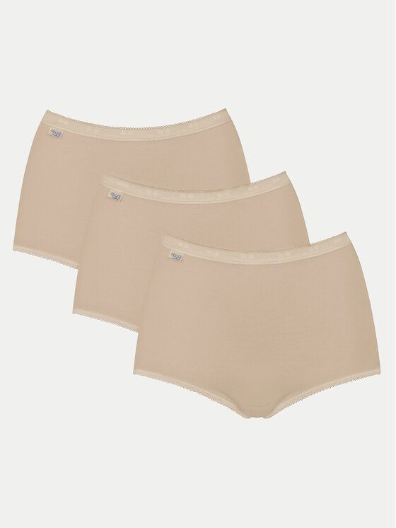 Sloggi Sloggi Klassischer Damenslip mit hoher Taille Basic 10007656 Beige