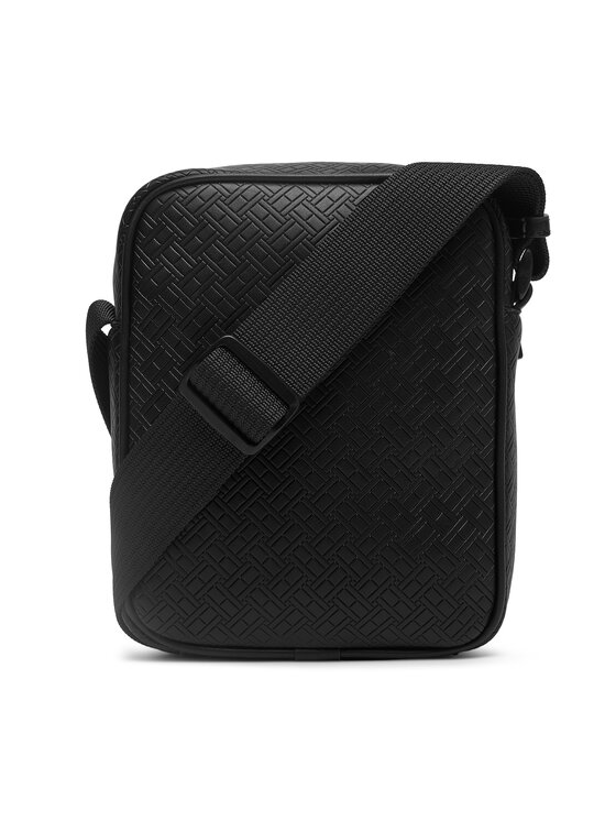 Tommy Hilfiger Tommy Hilfiger Taška cez rameno Th Embossed Flag Mini Reporter AM0AM14193 Čierna