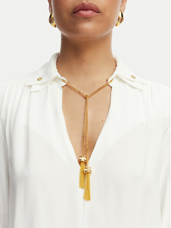 Elisabetta Franchi Elisabetta Franchi Блуза CA-159-62E2-V400 Бял Regular Fit