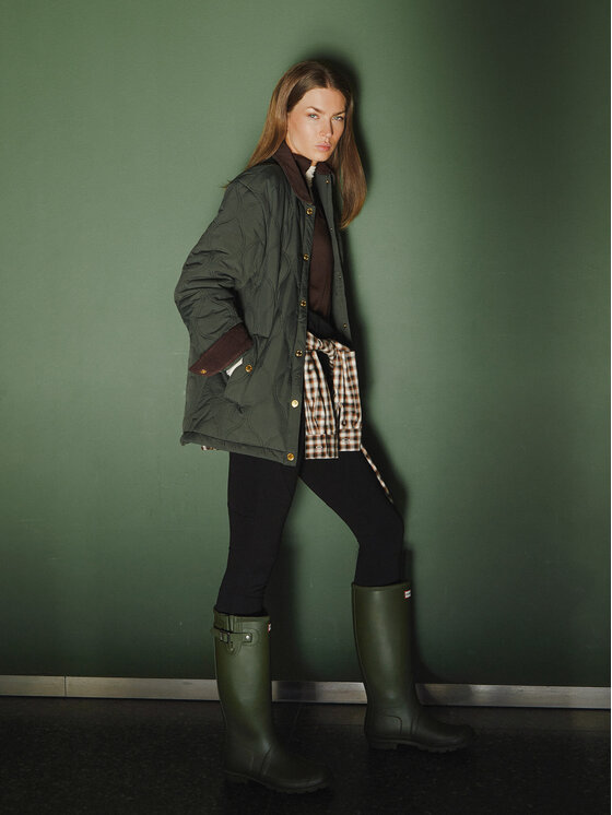 Hunter Hunter Prijelazna jakna Witton HARW0004252 Zelena Regular Fit