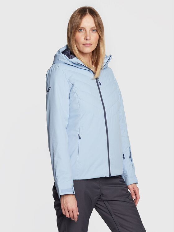 4F 4F Slidinėjimo striukė H4Z22-KUDN003 Žydra Regular Fit