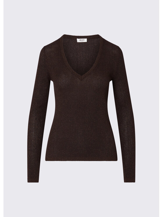 Liu Jo Liu Jo Sweter WF6416MS46JL9520 Brązowy Regular Fit