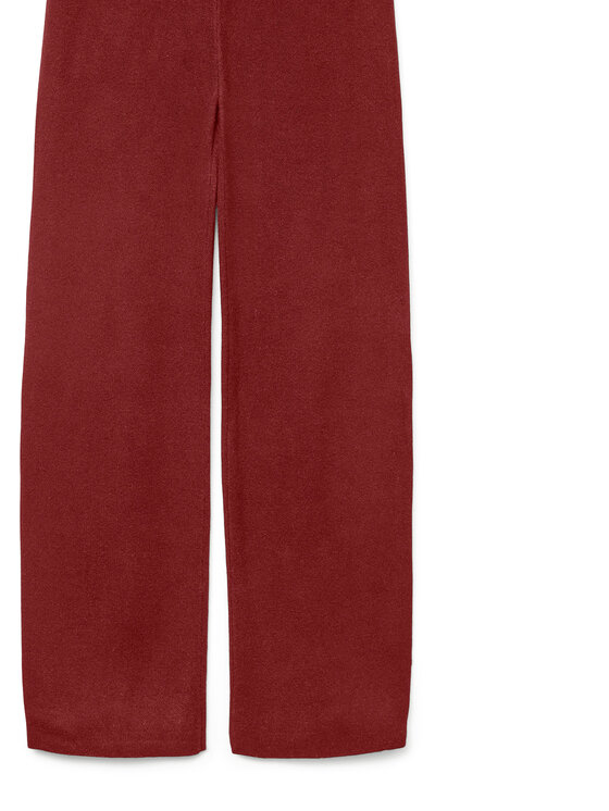 Vero Moda Vero Moda Strickhose Gold Art 10332174 Dunkelrot Loose Fit