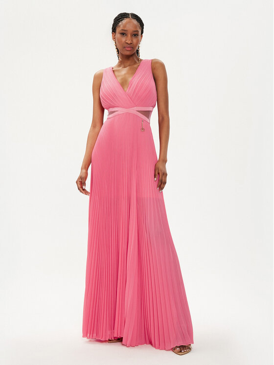 Fracomina Fracomina Abendkleid FQ24SD3026W412F9 Rosa Regular Fit