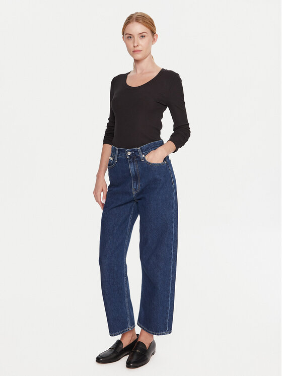Calvin Klein Calvin Klein Блузка LV044D235G Чорний Slim Fit