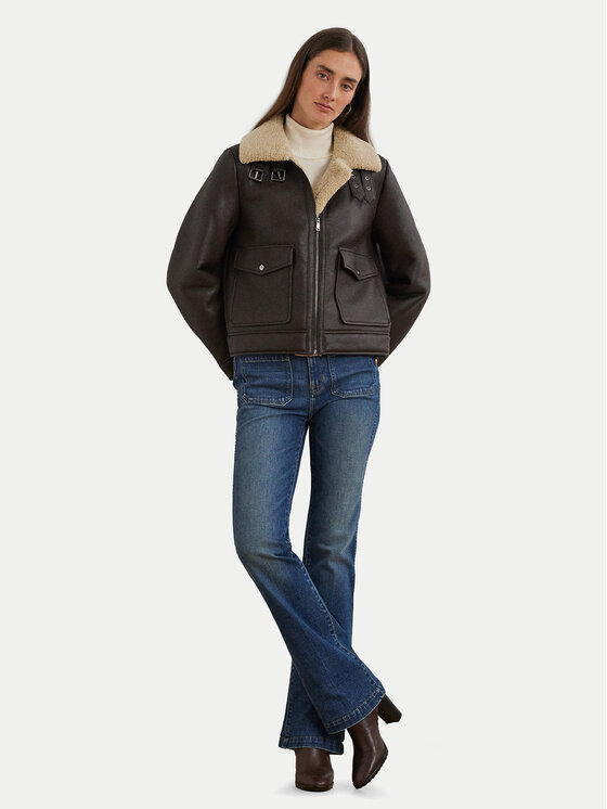 LAUREN RALPH LAUREN LAUREN RALPH LAUREN Jacke aus Kunstleder 297957530001 Braun Regular Fit