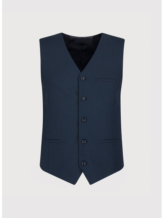 Pako Lorente Pako Lorente Kamizelka P22WF-8G-004 Granatowy Slim Fit