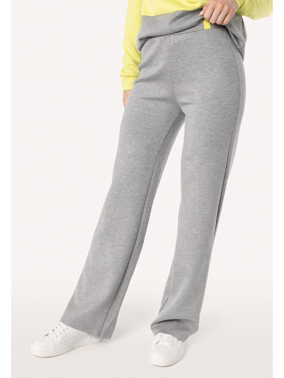 QUIOSQUE QUIOSQUE Dámské kalhoty 3OL001 Šedá Regular Fit