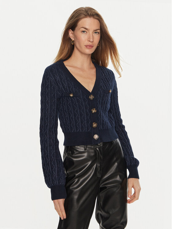 Guess Guess Cardigan Tiffany W4BR0F Z3K40 Albastru Regular Fit
