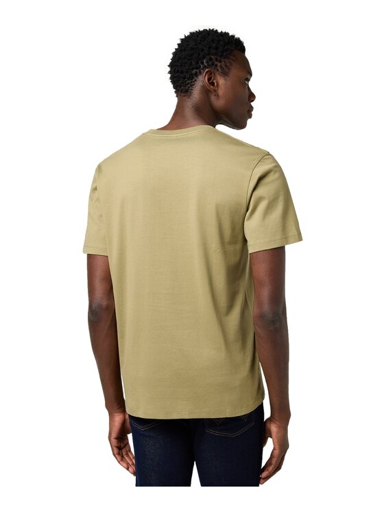 Wrangler Wrangler T-Shirt 112371474 Zielony Regular Fit
