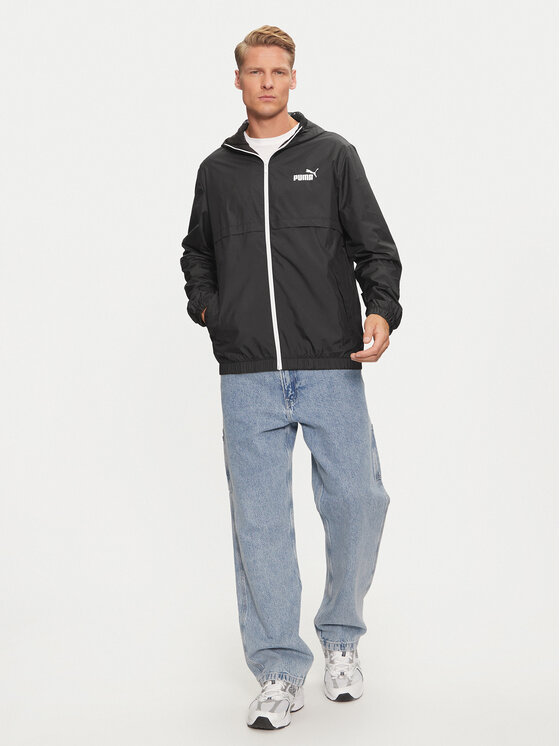 Puma Puma Αντιανεμικό Ess Solid 847484 Μαύρο Regular Fit
