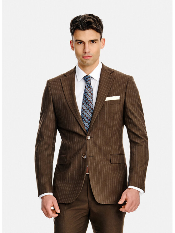 Pako Lorente Pako Lorente Marynarka P26SF-3G-033 Brązowy Slim Fit